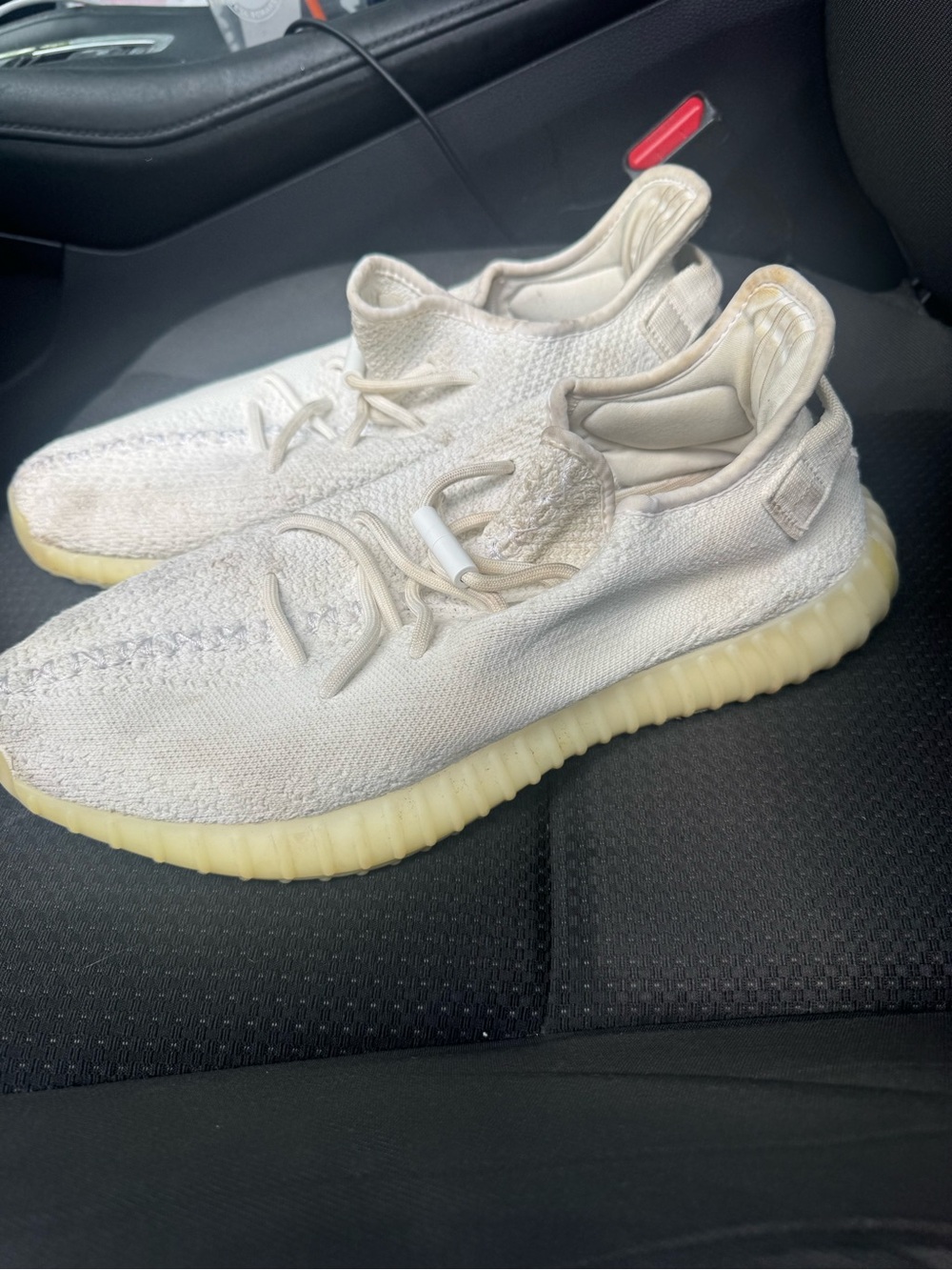 Yeezy adidas. v2  350 Yeezy Men's Cream Athletic Sneakers -